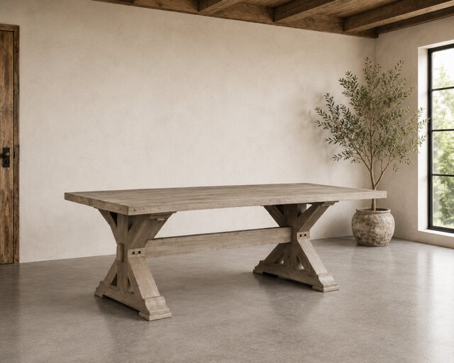 Handcrafted dining table